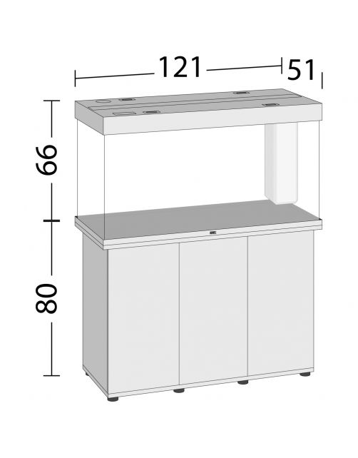 Juwel Aquarium Rio 350 Led 121x51x66 cm - Aquaria