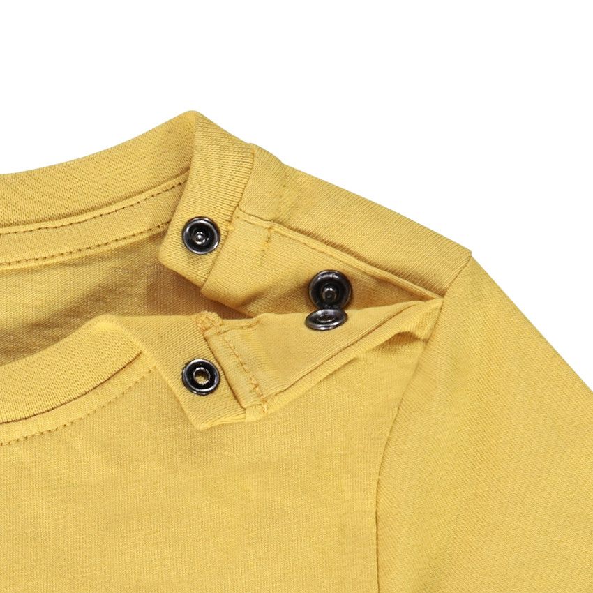Lot de 3 t-shirts manches courtes en jersey uni pour bébé garçon - Jaune