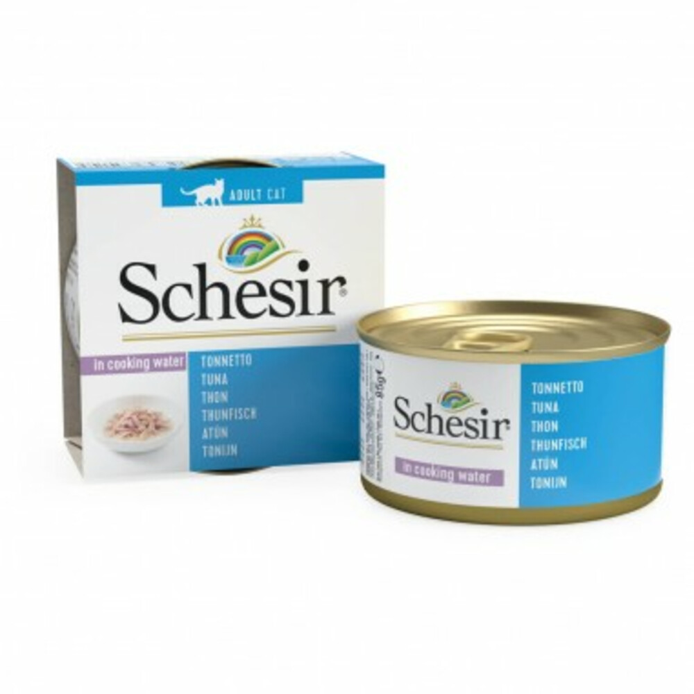 Schesir Kattenvoer Gekookte Tonijn85 gr
