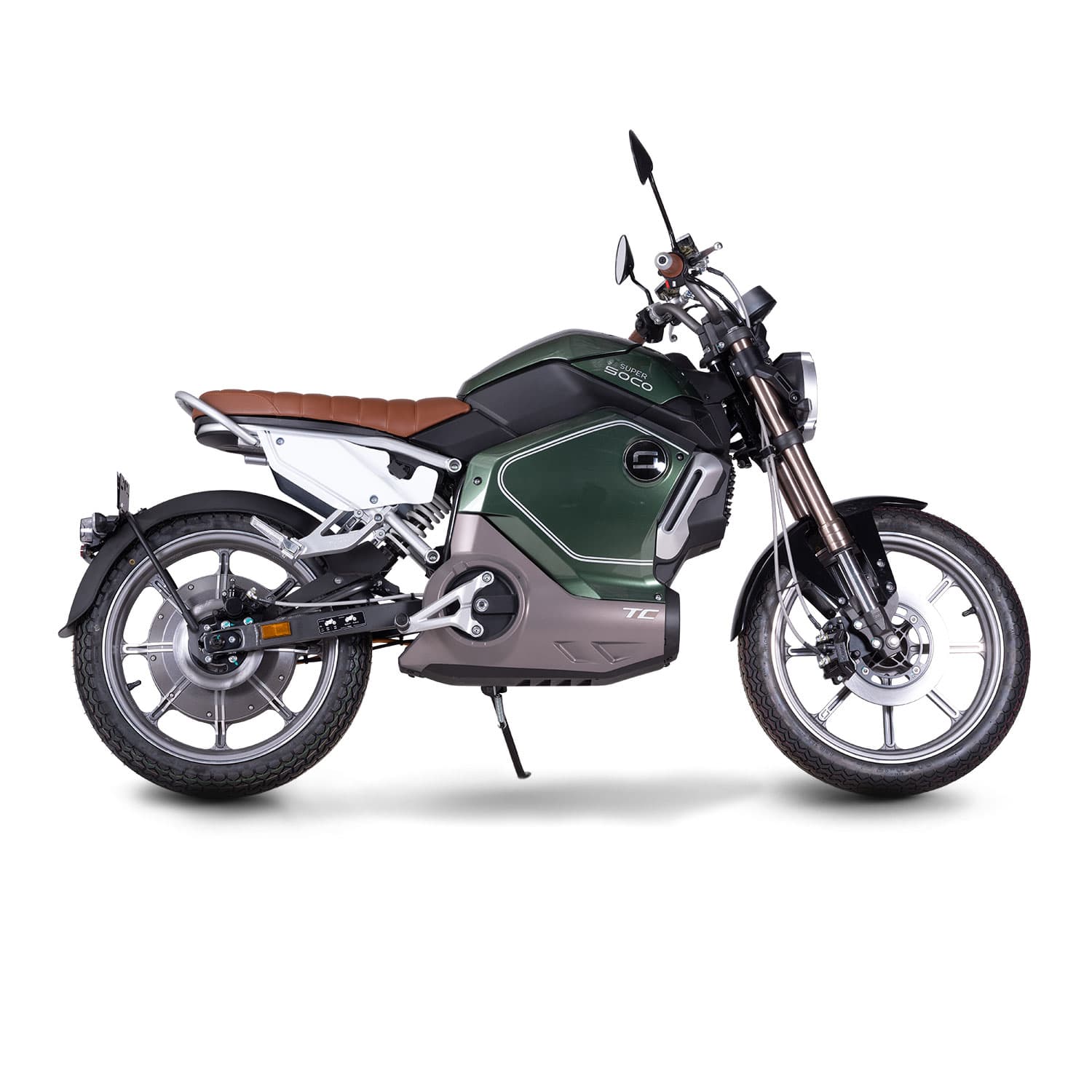 Moto électrique Super SOCO TC Vintage - Verte