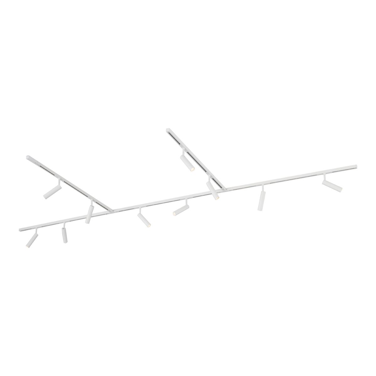 Modern railsysteem met 10 spots wit 1-fase - Slimline Uzzy