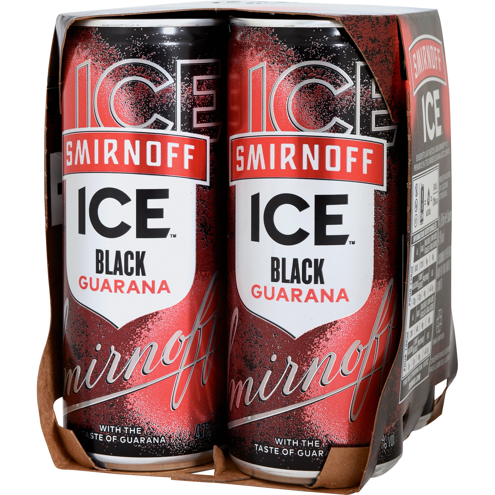 Smirnoff Ice Black Guarana 4 x 25 cl Dose
