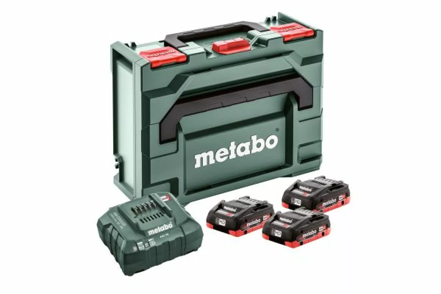 Metabo 685133000 18V LiHD accu starterset (3x LiHD 4.0Ah)   lader in metaBOX