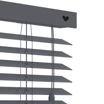 vtwonen houten jaloezie 50 mm basalt (kleurnr. 955) 60x180 cm (bxh)