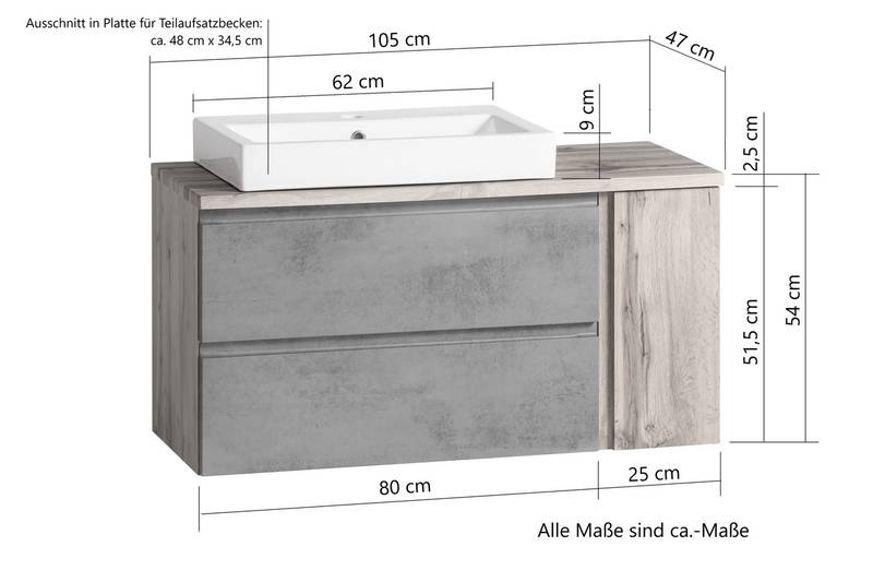 XORA Waschtisch-Set  VARESE