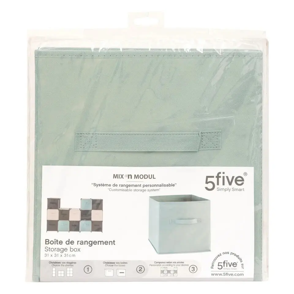 5Five Opbergmand/kastmand Square Box - 31 x 31 x 31 cm
