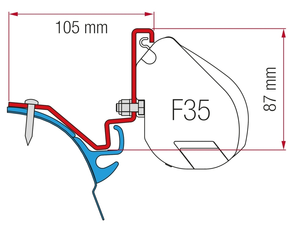 Adapter F35 Westfalia VW T6 Kepler