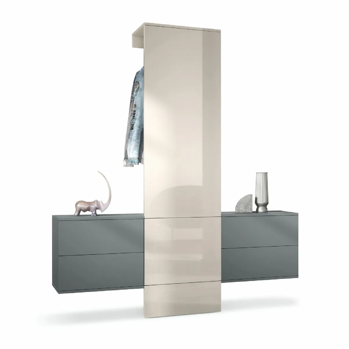 MPC Vestiaire Sable Laqué 157x193x35