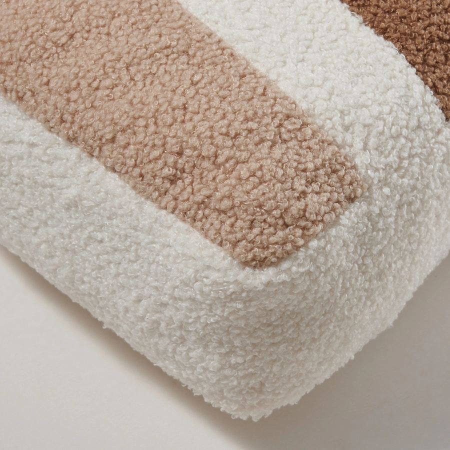 Nordic Coast Company Regenbogenkissen natur  camel  beige