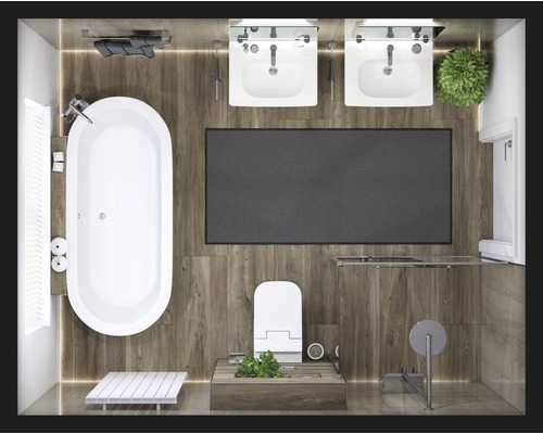 XXL porseleinen wandtegel Living Cinnamon 120 x 260 x 0,7 cm gepolijst bruin
