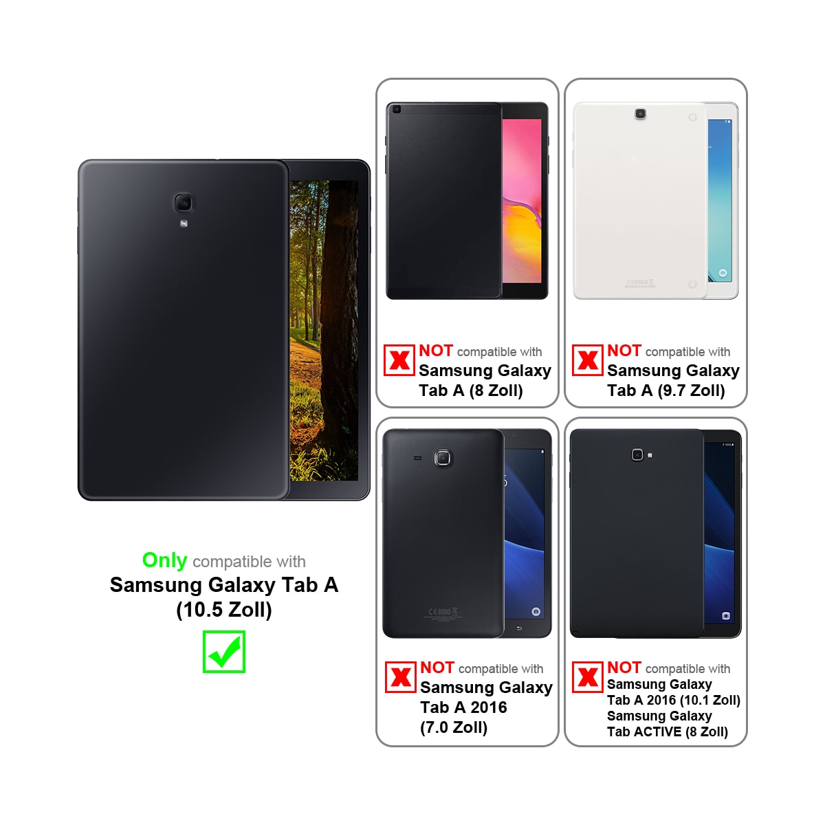 Samsung Galaxy Tab A (10.5 tomme) 3x Skjermbeskytter