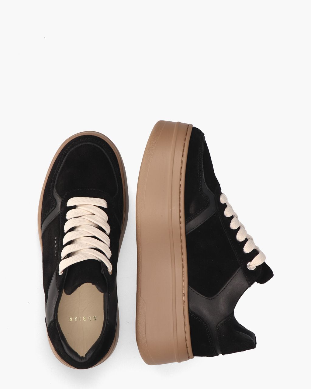 Nubikk Bayou Platform Zwart Damessneakers