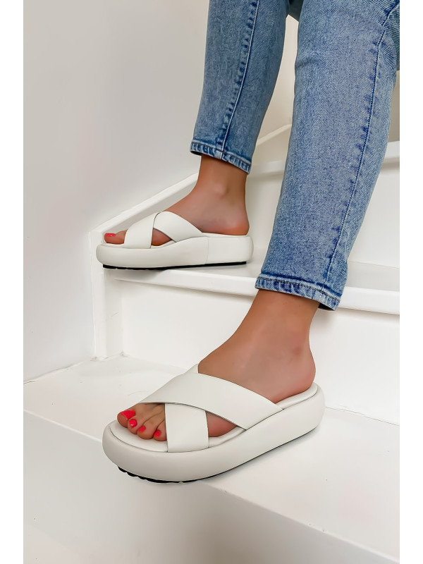Semerdjian - Mules GAETA Blanc