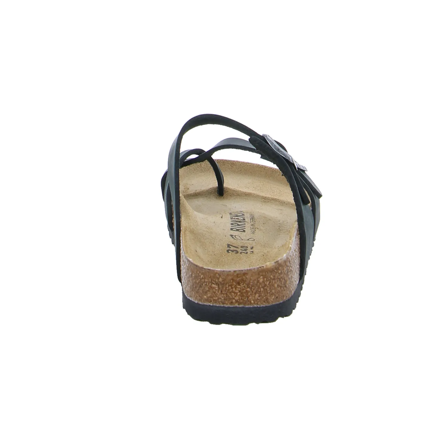 BIRKENSTOCK Bio-Zehentrenner Schwarz Lederimitat