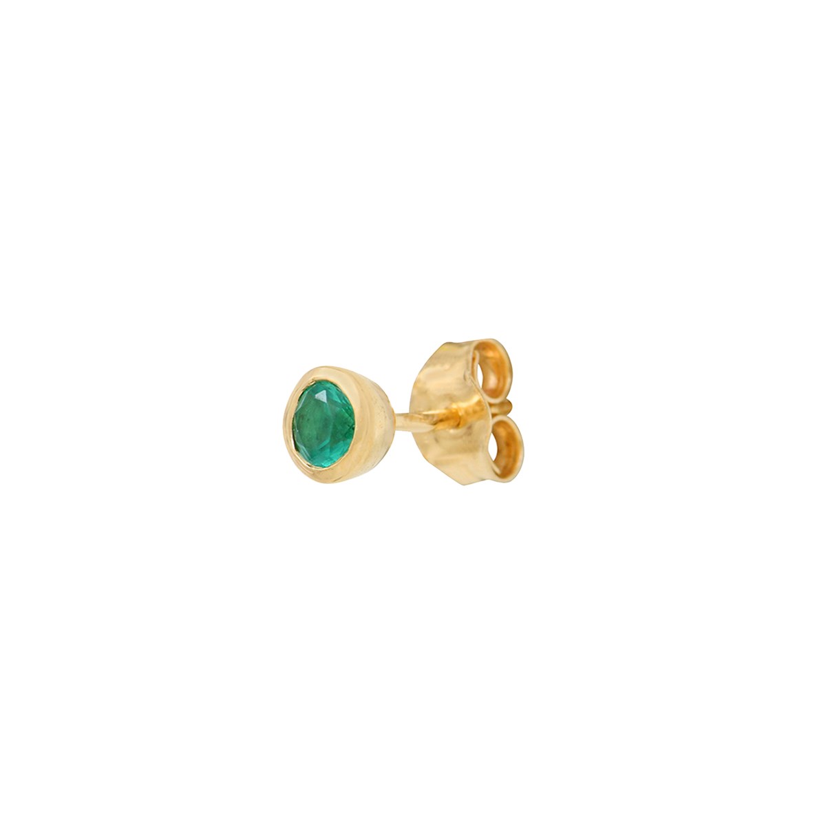 Puce en Or 18ct et émeraude