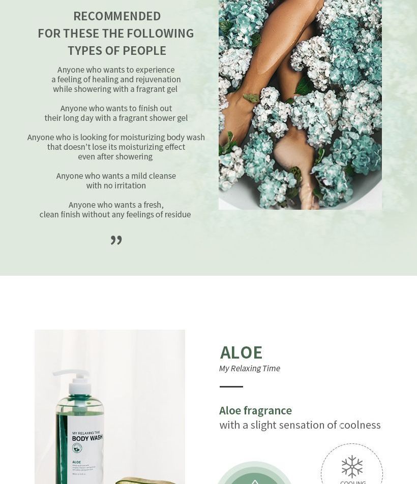 MIZON - My Relaxing Time Body Wash - 5 soorten