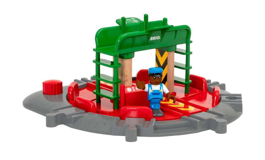 BRIO Spiel Lok-Drehscheibe mit Kontrollbrücke