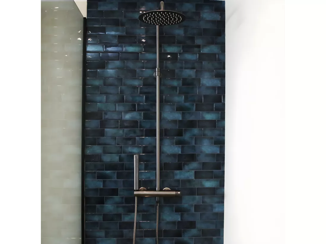 Luisa colonne de douche mécanique gris gun métal - Essebagno