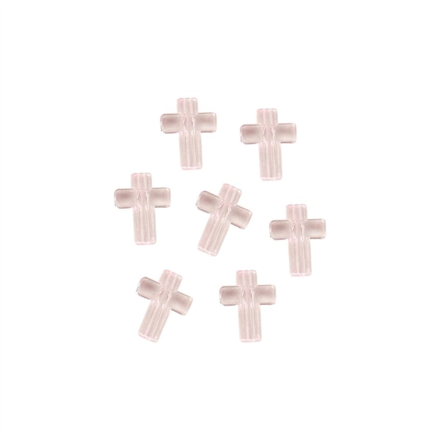 Tuhat - Set van 10: Kruis plastic DIY kaarthouder decoratie