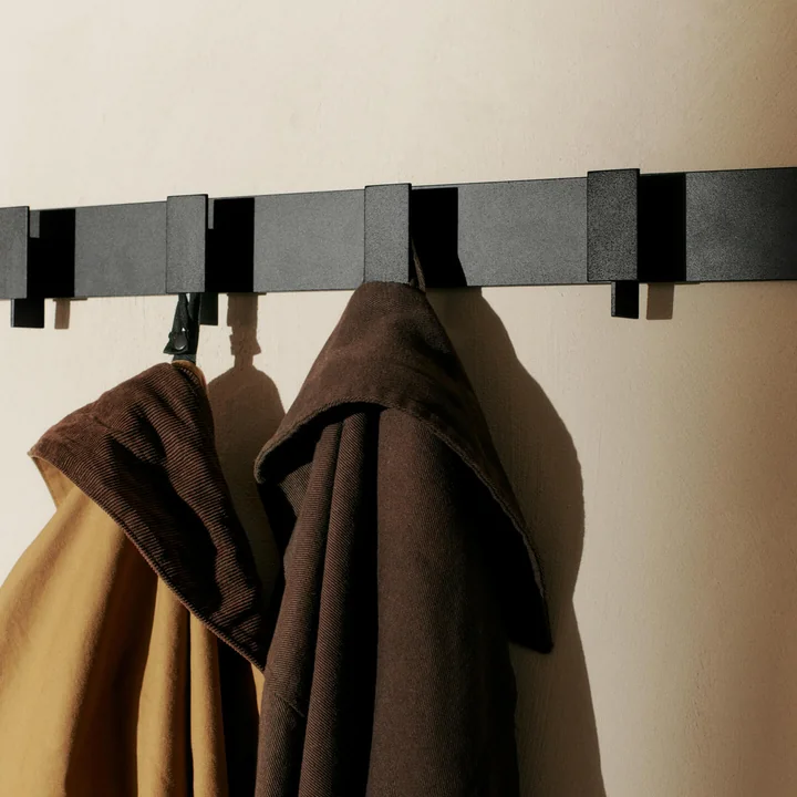 Ferm Living - Lager Wandgarderobe, schwarz