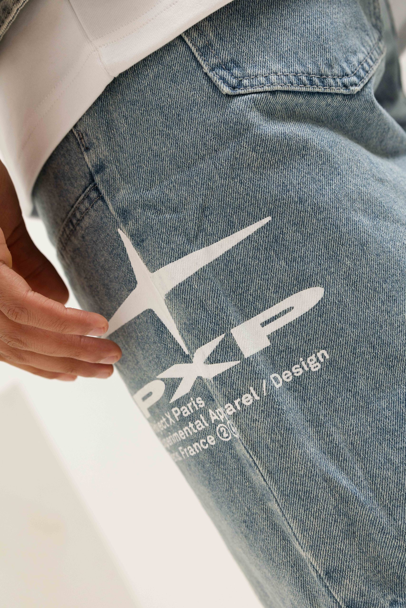 Project X Paris Carpanter Denim Zomerset Heren Lichtblauw