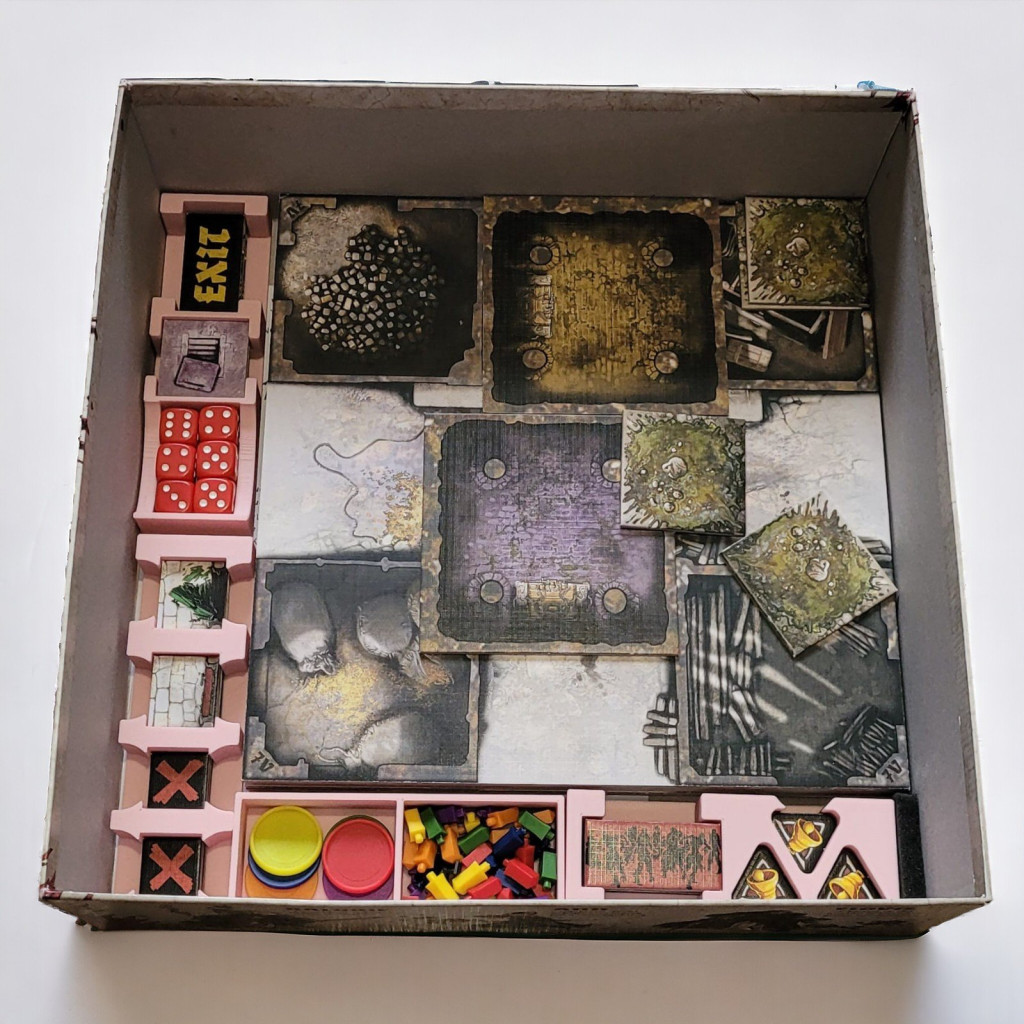 Zombicide - Black Plague : Rangement insert rose compatible