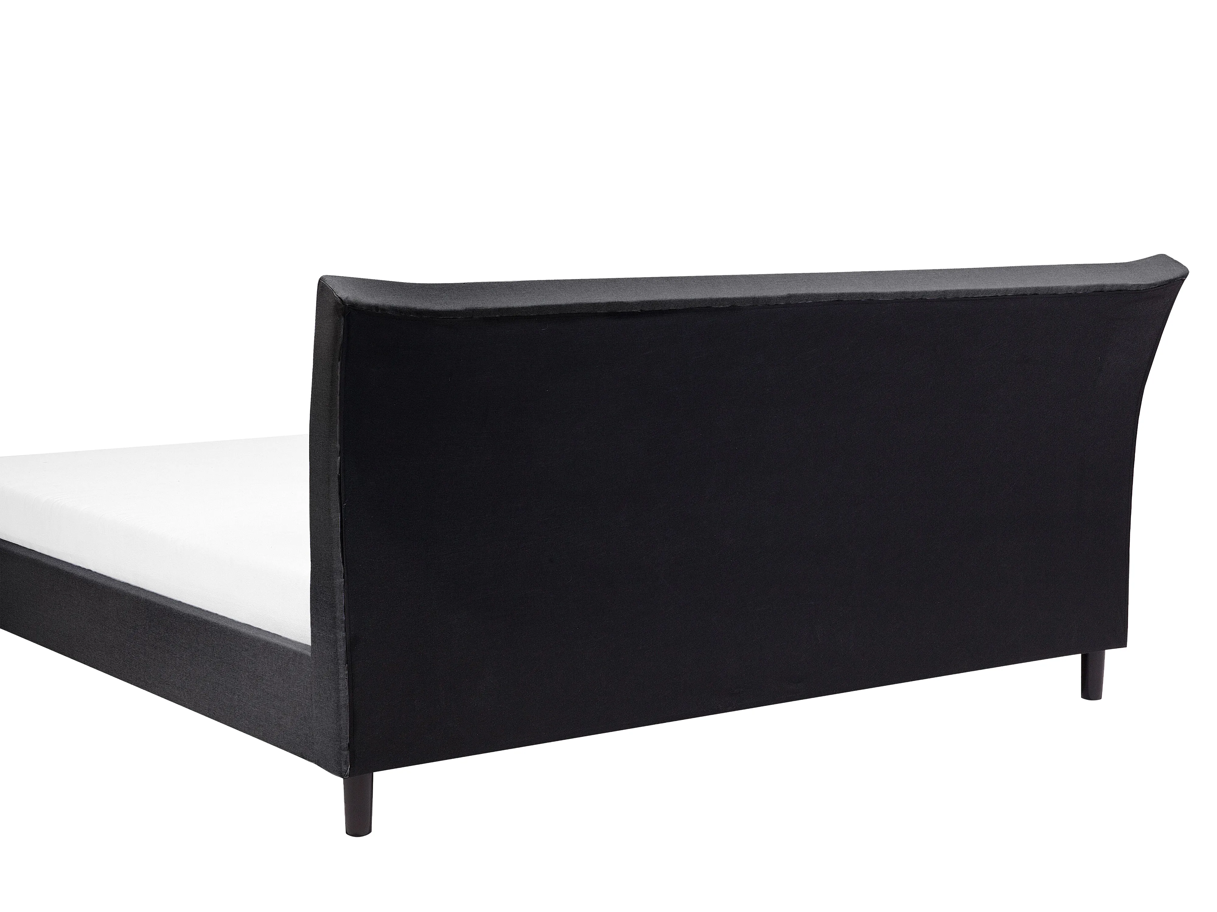 Bed Stof SAVERNE 180 x 200 cm Donkergrijs
