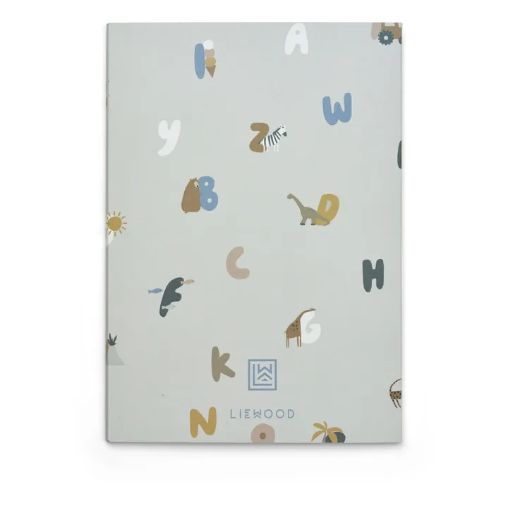 Liewood Carnets A5 Sidney - Set de 3 | Alphabet/Stripe mix