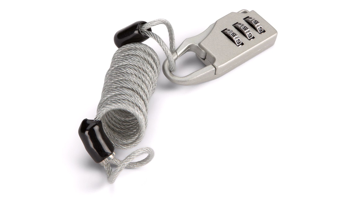 Bagagekodelås med 1m wire