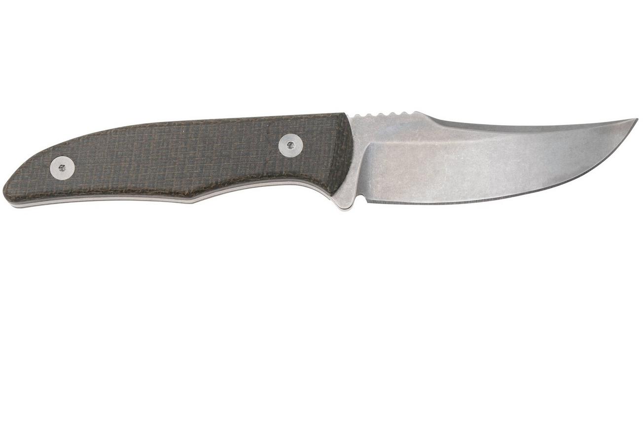 Case Hunter CT1, 76935 Stonewashed Nitro V Green Burlap Micarta, jachtmes