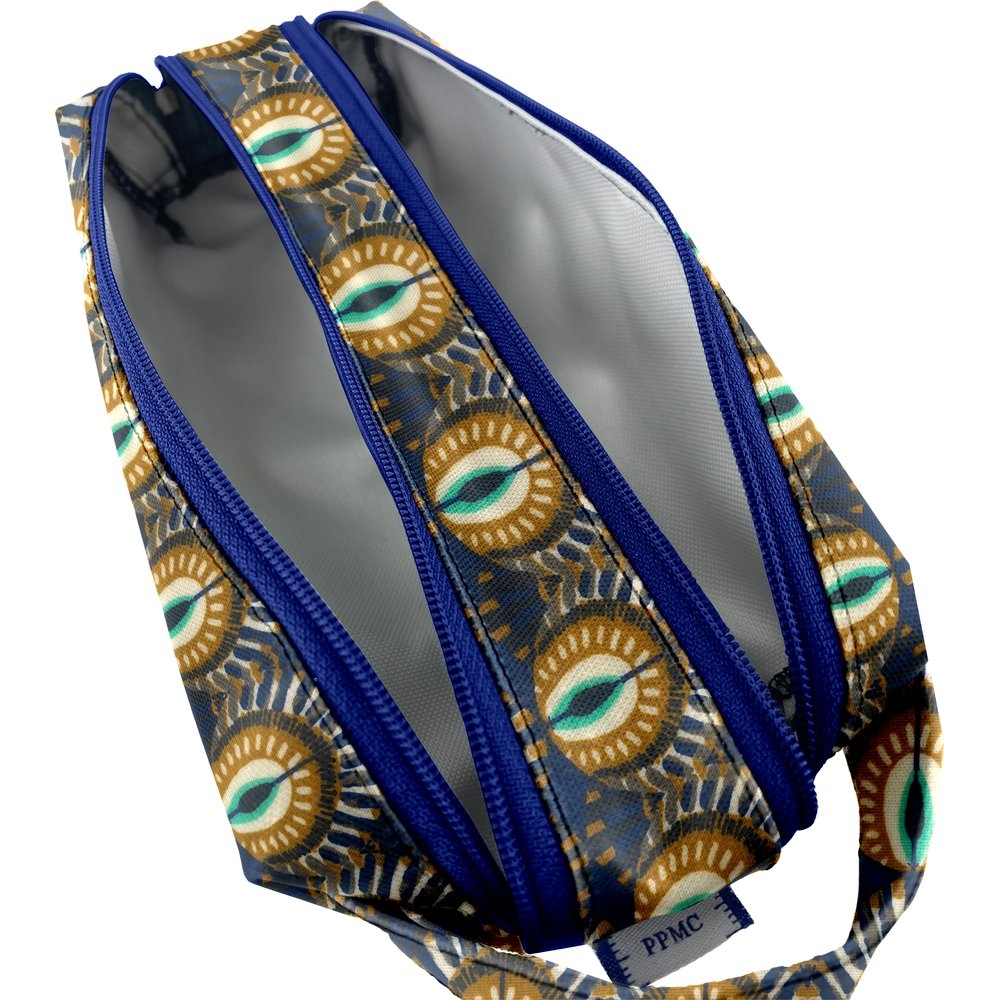 Trousse Double Compartiment Plumes De Paon
