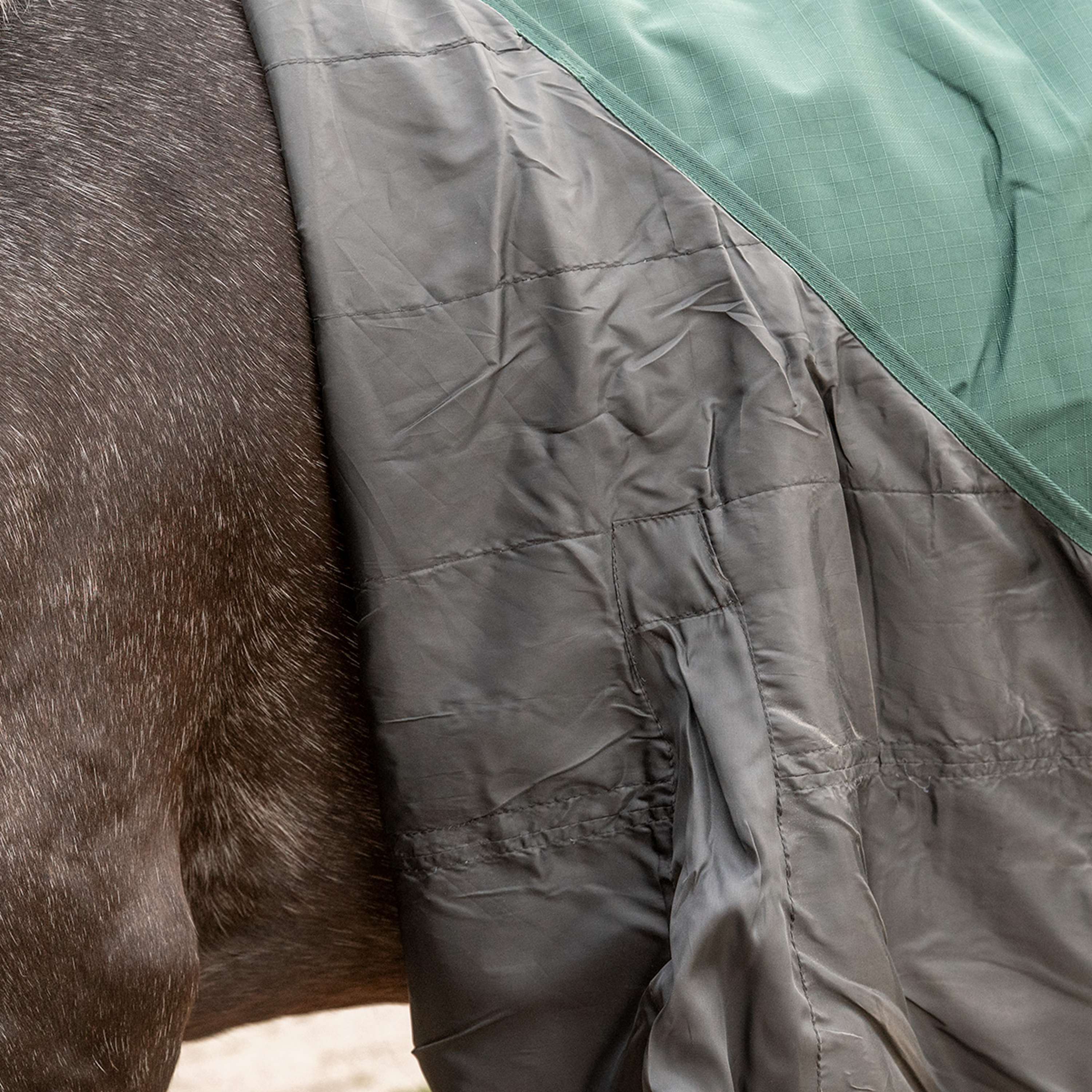 Agradi Horse Outdoordeken 1200D 300gr Reflecterende Bies Groen