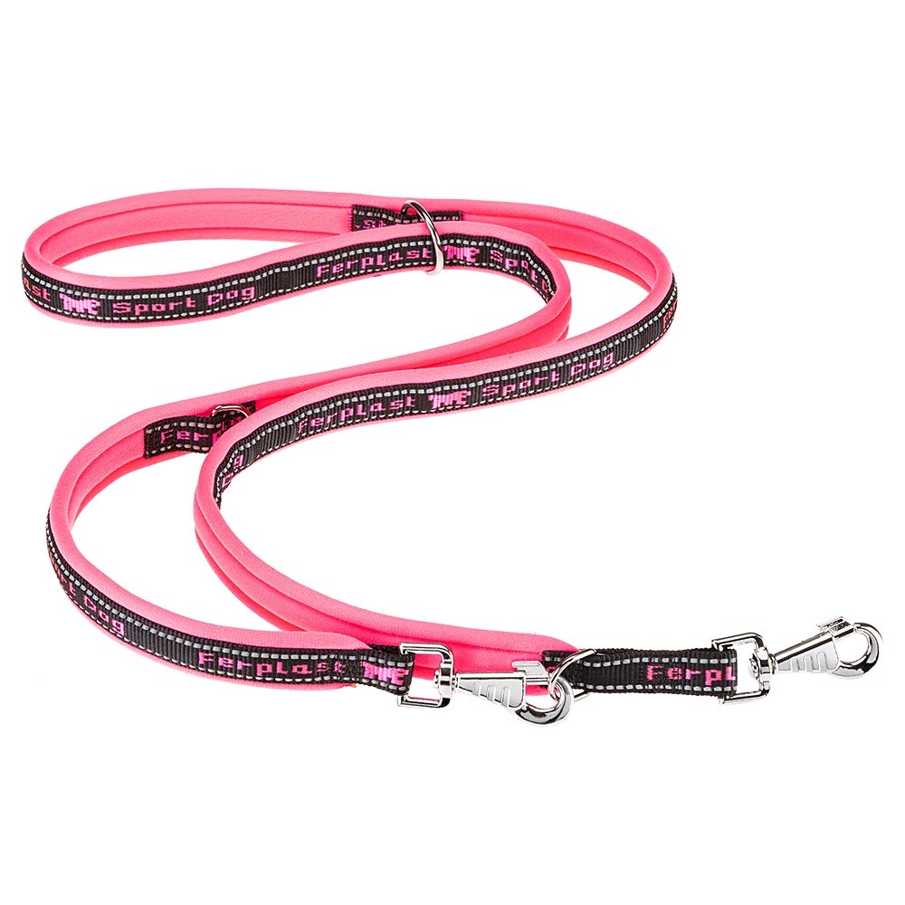 Ferplast laisse pour le dressage de chiens sport dog matic ga20/200, mousqueton innovant avec mécanisme magnétique, poignée