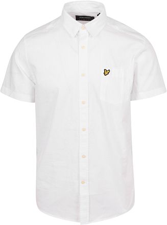 Lyle and Scott Short Sleeves Overhemd Poplin Wit SW2006V-626 kopen