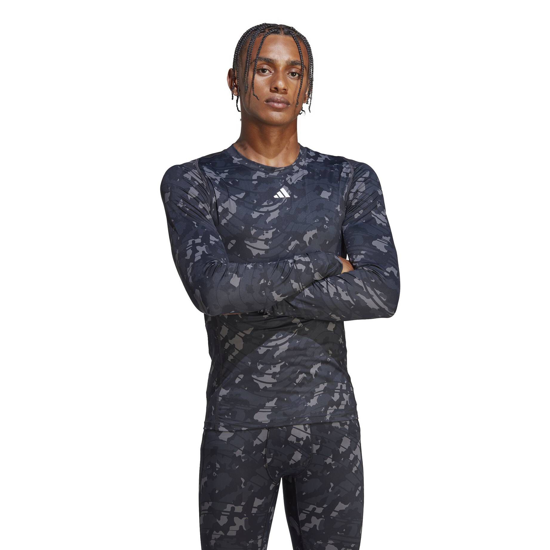 adidas Performance| Herren Trainingsshirt TECHFIT Langarm