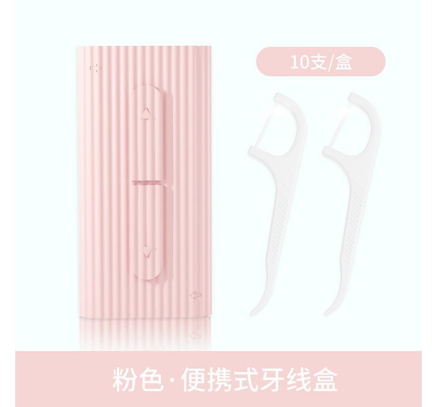 Honeyfluff - Wegwerpbare tandzijde met plastic steel en etui