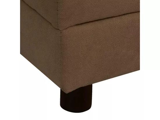 Canapé pour chien avec oreiller Marron 83x44x44 cm Peluche