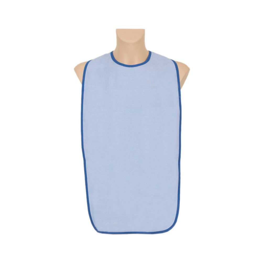 Medi-Inn Esslätzchen 100 cm, mit drei Druckknöpfen, waschbar, blau