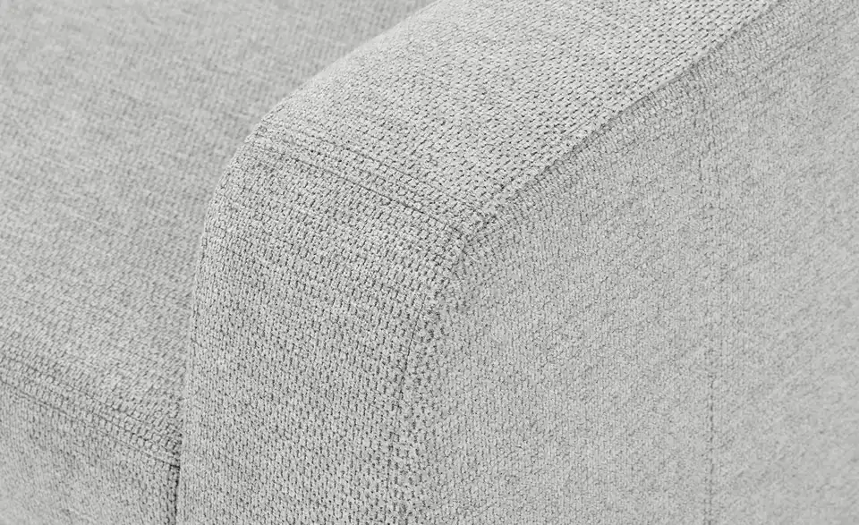 Ecksofa Silbergrau links