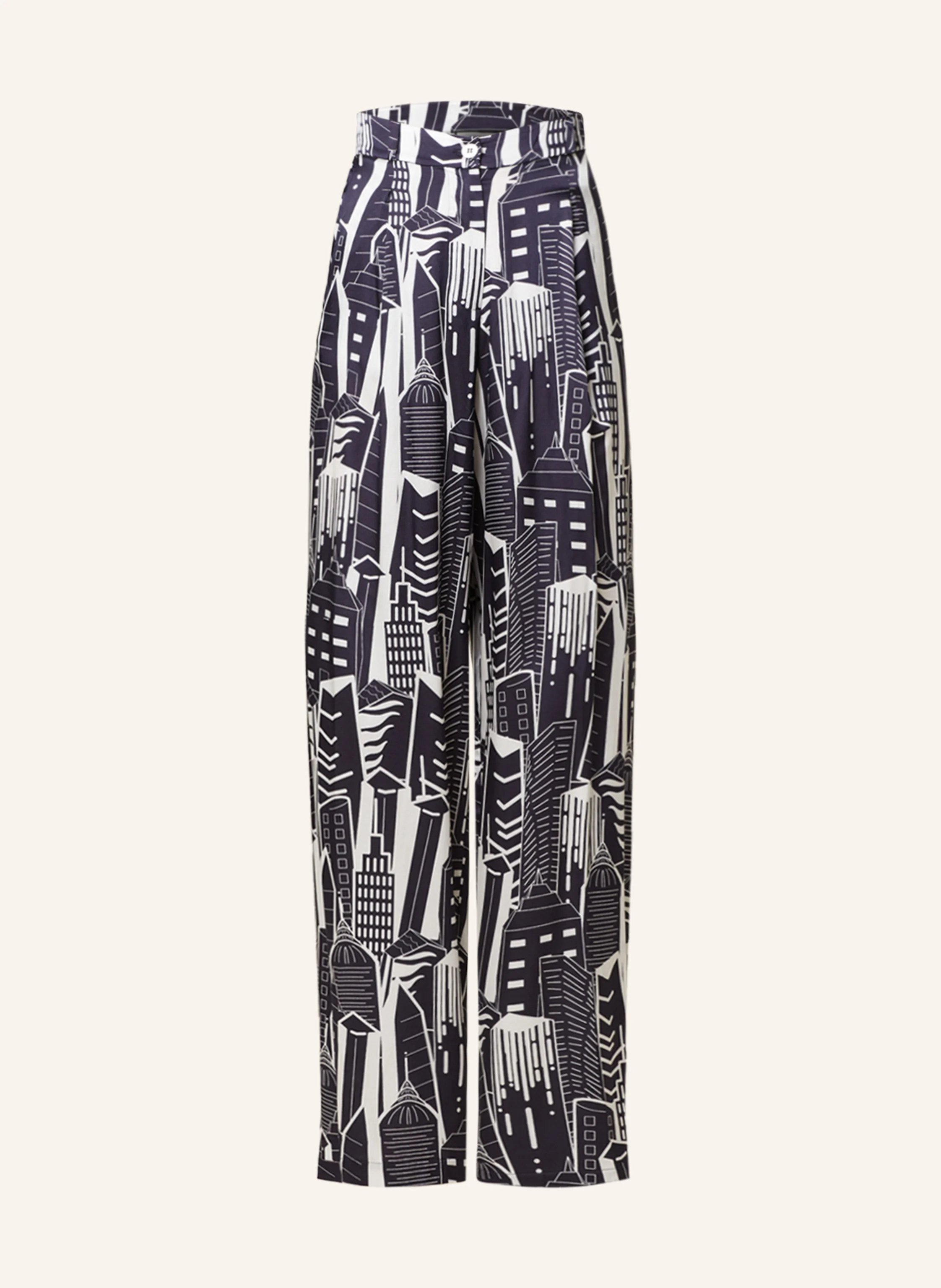 SEM PER LEI Marlenehose mit Seide