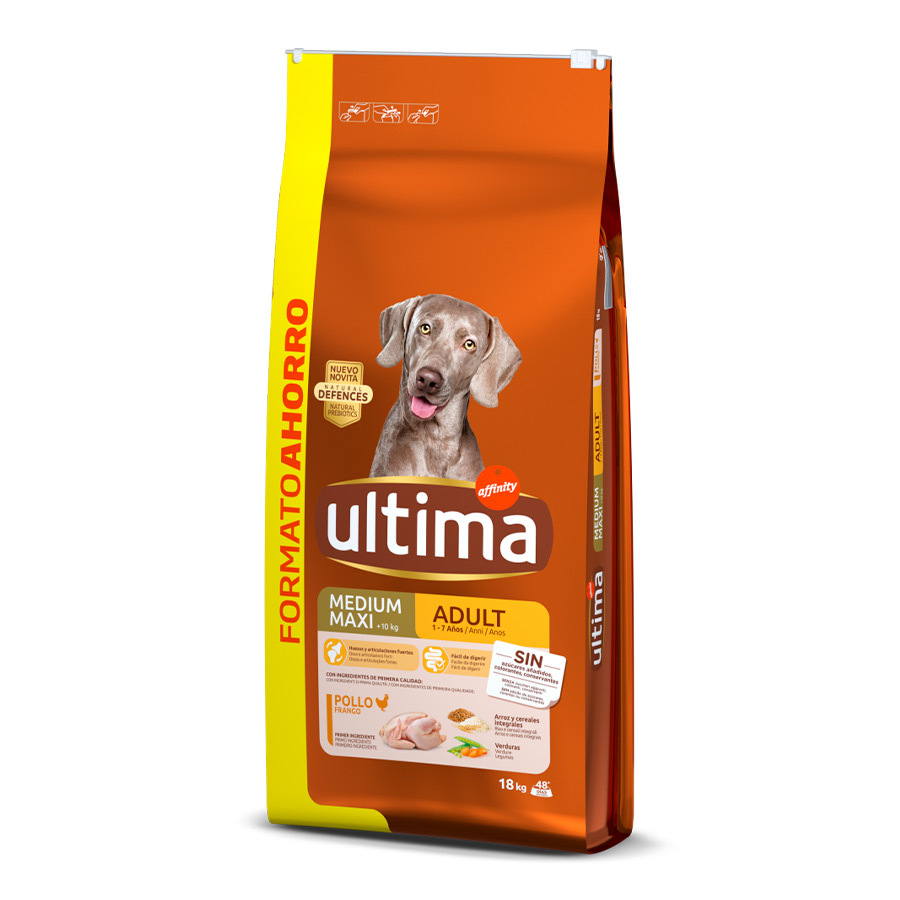 Ração para cães Affinity Ultima Adult Medium/Maxi sabor frango