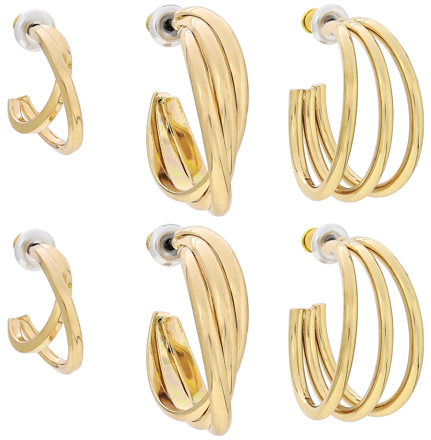 Creolen-Set - Golden Twist