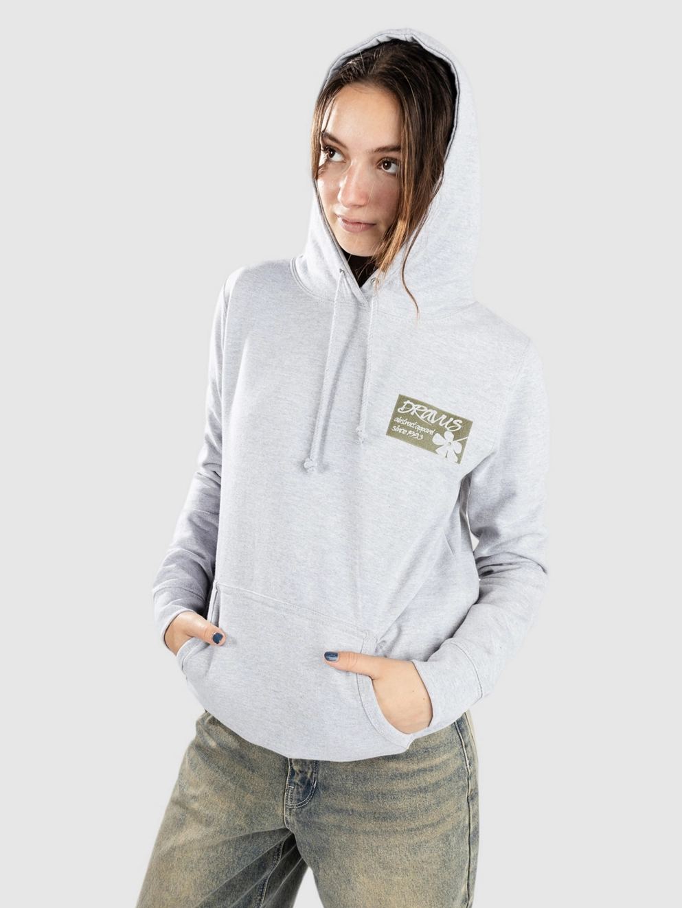 Dravus Contrast Hoodie ash