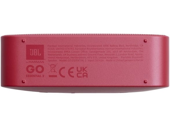 JBL Bluetooth Speaker Go Essential 2 Rot Wasserdichter tragbarer Lautsprecher