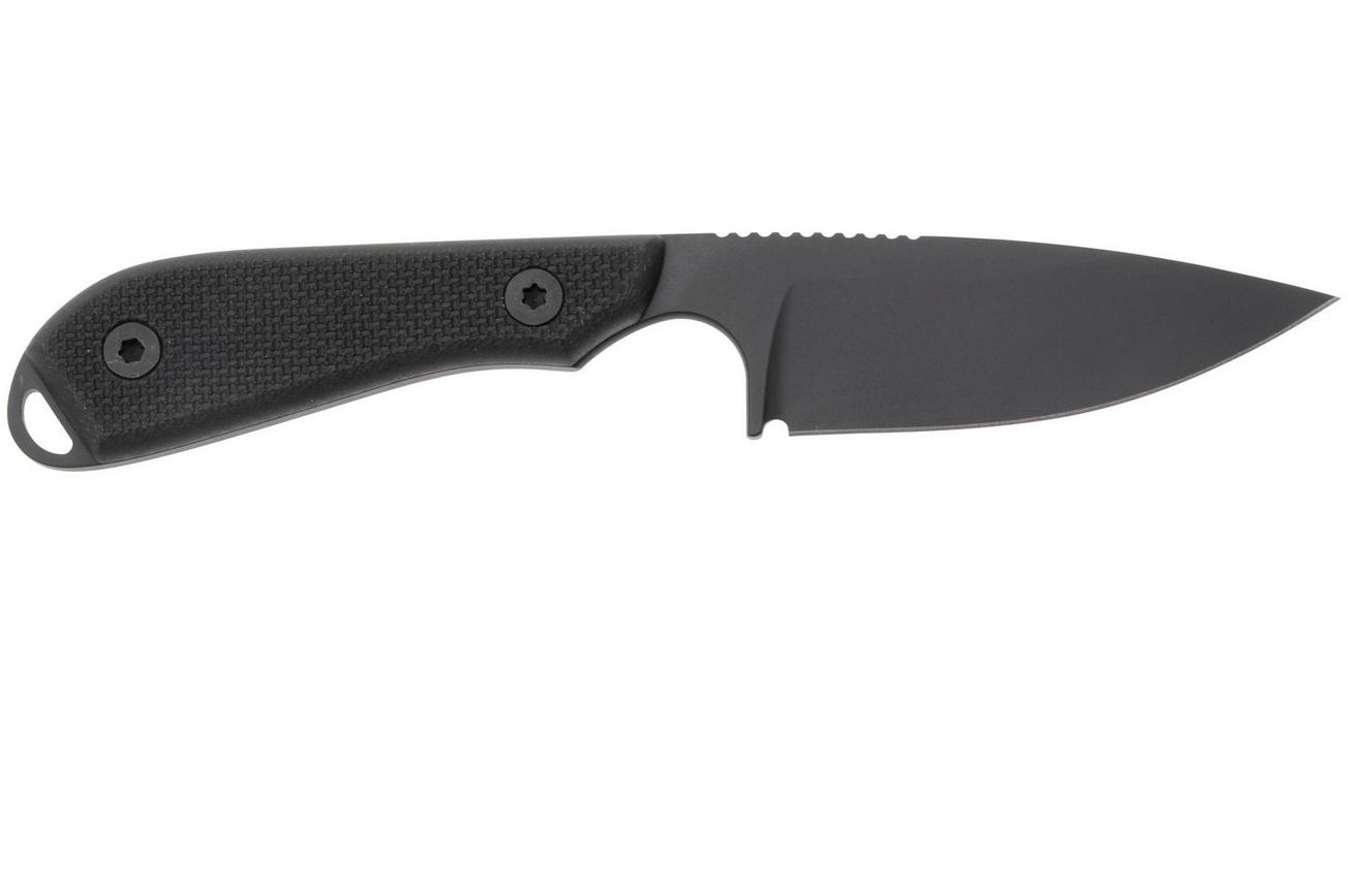 White River Knives M1 Backpacker Pro WRM1-TBL-CBI-MAG Black PVD Magnacut, Black G10, vaststaand mes