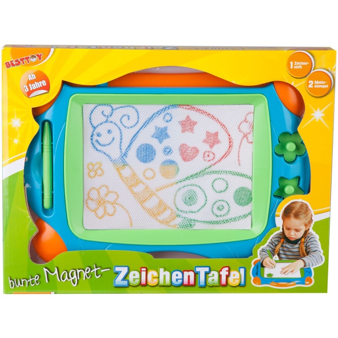 Magnet Zeichentafel mit bunter Zeichenfläche