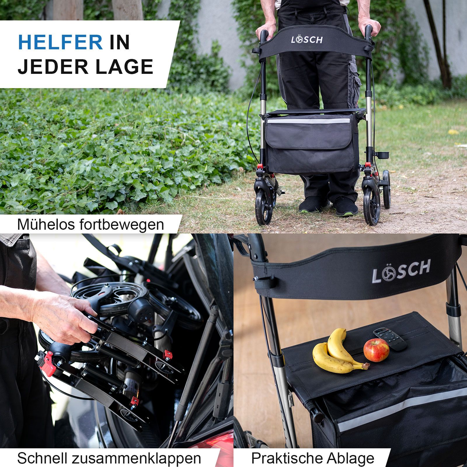 Rollator Tabas Mobility Silber