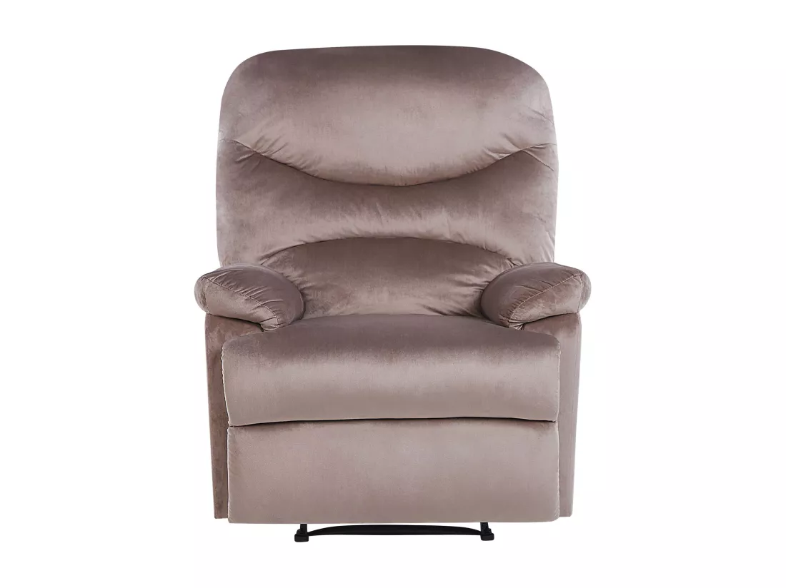 Fauteuil inclinable ESLOV Velours Taupe Beige
