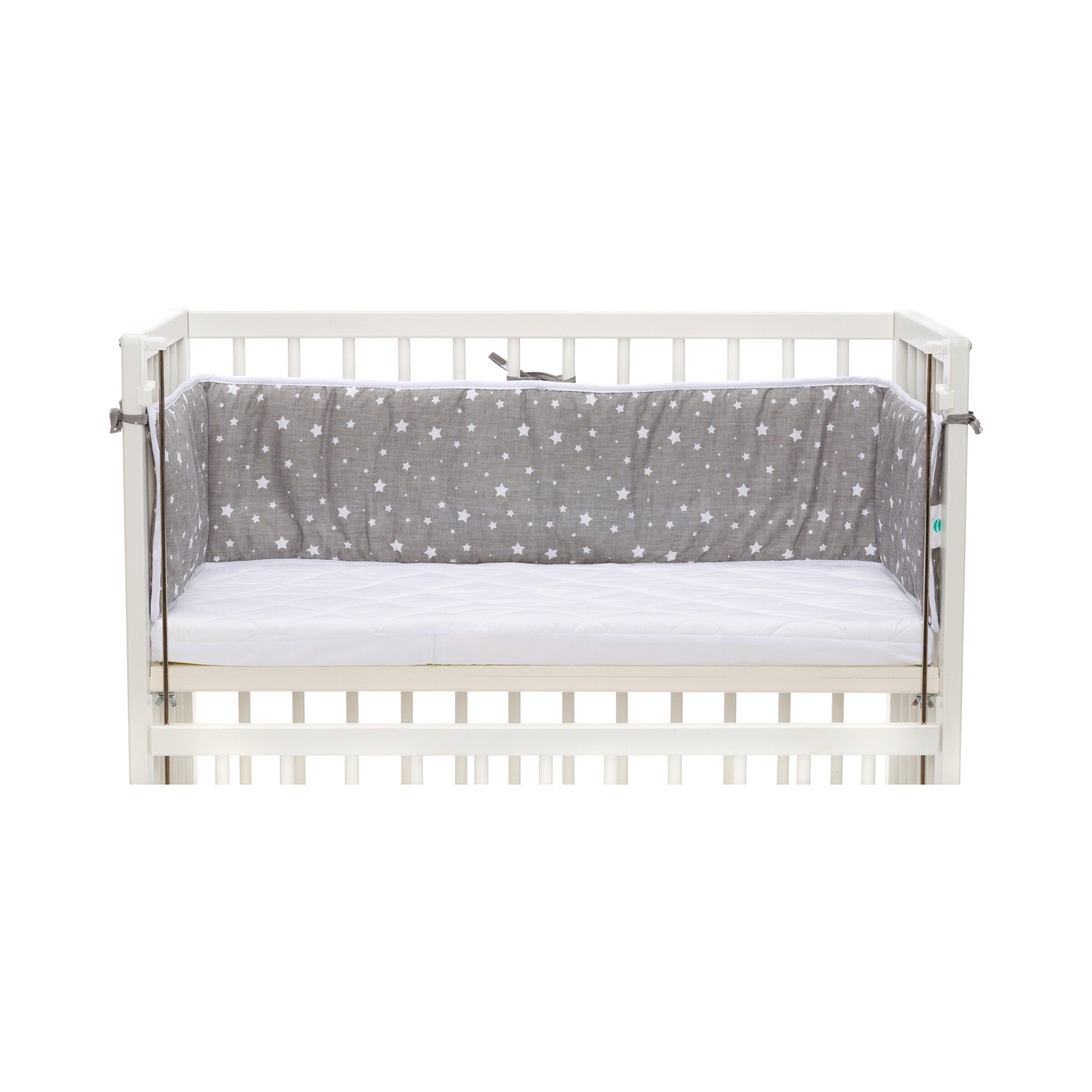 Fillikid Nestchen für Beistellbett Cocon 26x165 cm Sterne grau