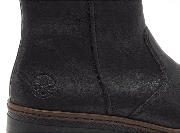 Rieker boots bottine plates femme x9165 noir